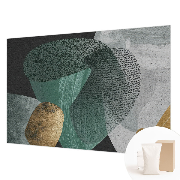 Mural de pared con estampado hermoso con motivo de geometría abstracta