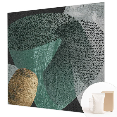 Mural de pared con estampado hermoso con motivo de geometría abstracta