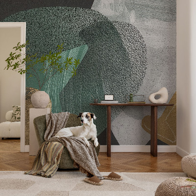 Mural de pared con estampado hermoso con motivo de geometría abstracta