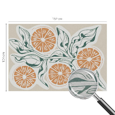 Papel mural texturado decorativo con patrón de frutas