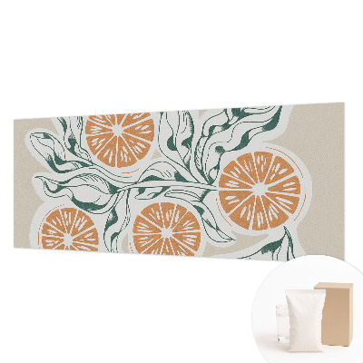 Papel mural texturado decorativo con patrón de frutas