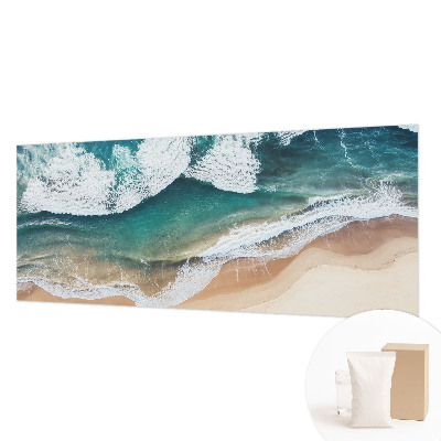 Fotomural decorativo para cabecero de cama con diseño de olas del mar