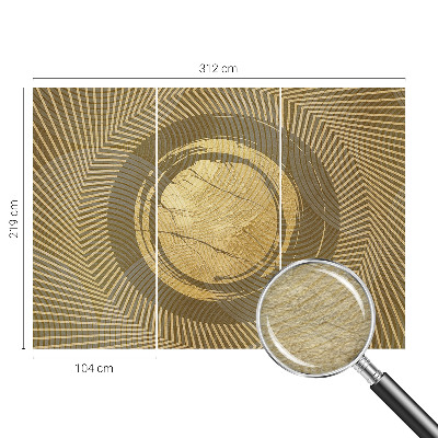 Papel mural con patrón decorativo con un diseño de líneas radiantes