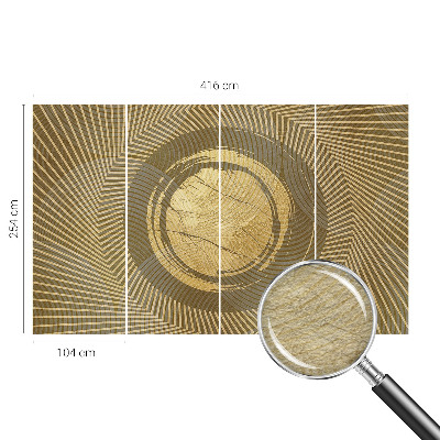 Papel mural con patrón decorativo con un diseño de líneas radiantes