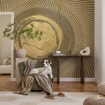 Papel mural con patrón decorativo con un diseño de líneas radiantes