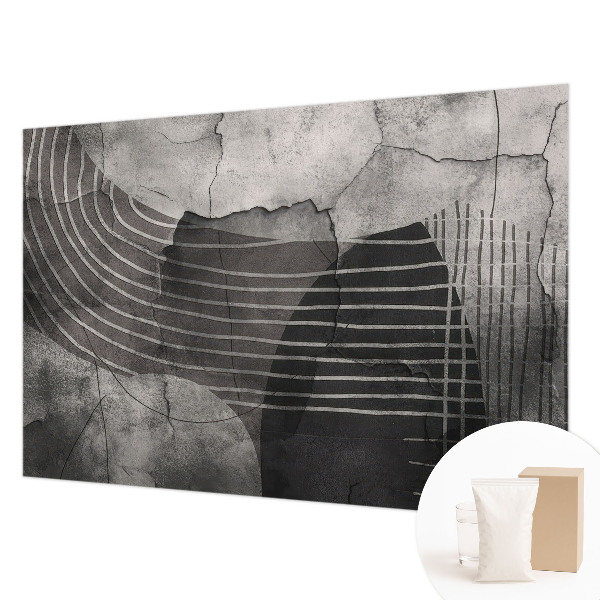 Mural de pared con estampado hermoso con un diseño de líneas abstractas