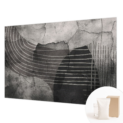 Mural de pared con estampado hermoso con un diseño de líneas abstractas