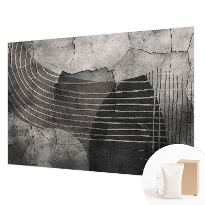 Mural de pared con estampado hermoso con un diseño de líneas abstractas