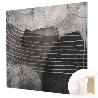 Mural de pared con estampado hermoso con un diseño de líneas abstractas