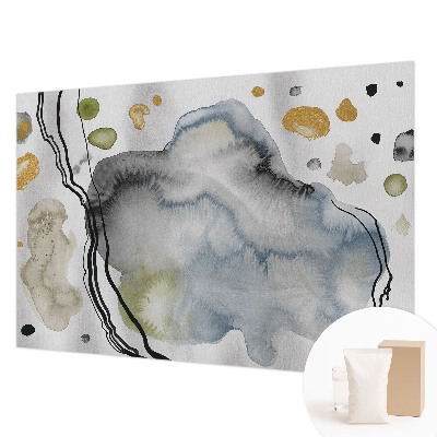 Mural de pared con estampado hermoso con diseño de acuarela abstracta