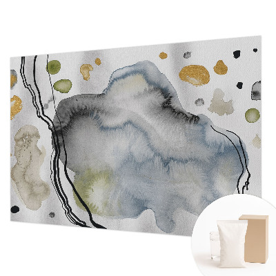 Mural de pared con estampado hermoso con diseño de acuarela abstracta