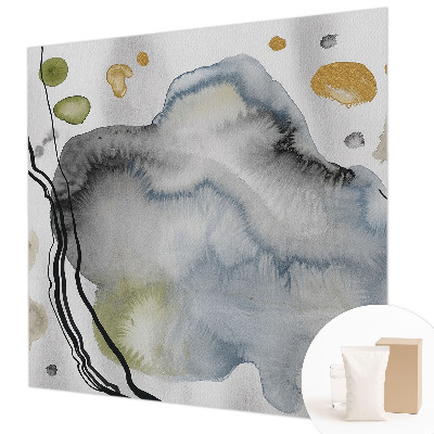 Mural de pared con estampado hermoso con diseño de acuarela abstracta