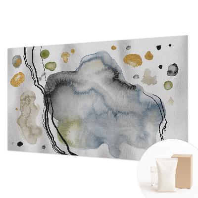 Mural de pared con estampado hermoso con diseño de acuarela abstracta