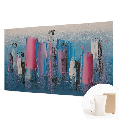 Fotomural decorativo para cabecero de cama con diseño de rayas abstractas