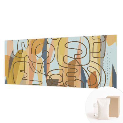 Papel mural con patrón decorativo con formas abstractas