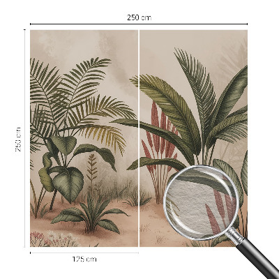 Papel mural con patrón decorativo con motivo vegetal