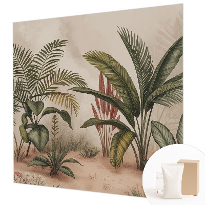 Papel mural con patrón decorativo con motivo vegetal