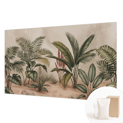 Papel mural con patrón decorativo con motivo vegetal