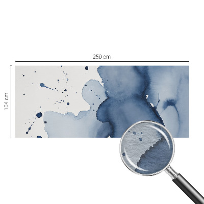Papel mural texturado decorativo con salpicaduras en azul marino