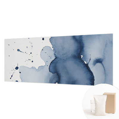 Papel mural texturado decorativo con salpicaduras en azul marino