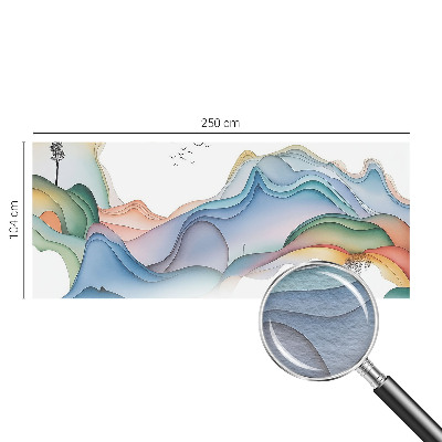Mural de pared con estampado hermoso con un paisaje de ensueño