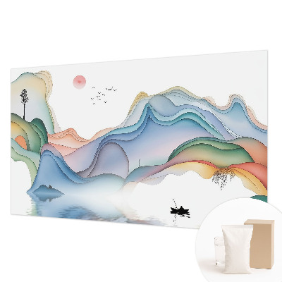 Mural de pared con estampado hermoso con un paisaje de ensueño