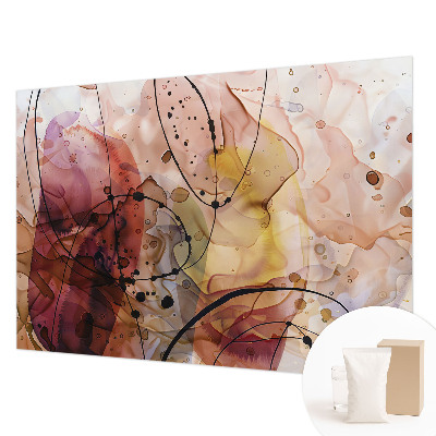 Papel mural con patrón decorativo con diseño 'Armonía abstracta' para paredes