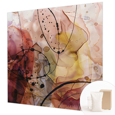 Papel mural con patrón decorativo con diseño 'Armonía abstracta' para paredes