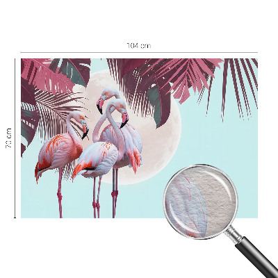 Fotomural decorativo para cabecero de cama con diseño de aves exóticas