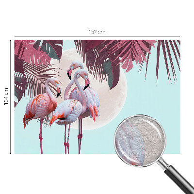 Fotomural decorativo para cabecero de cama con diseño de aves exóticas