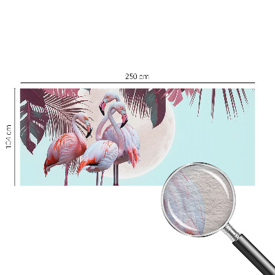 Fotomural decorativo para cabecero de cama con diseño de aves exóticas