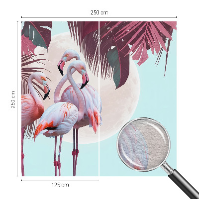 Fotomural decorativo para cabecero de cama con diseño de aves exóticas