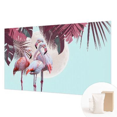 Fotomural decorativo para cabecero de cama con diseño de aves exóticas