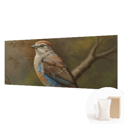Mural de pared con estampado hermoso con retrato de pájaro