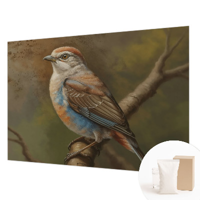 Mural de pared con estampado hermoso con retrato de pájaro