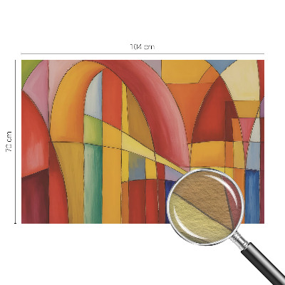 Fotomural decorativo para cabecero de cama con diseño de formas de energía