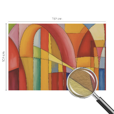 Fotomural decorativo para cabecero de cama con diseño de formas de energía