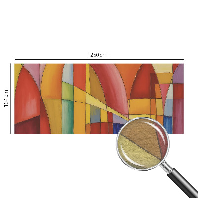 Fotomural decorativo para cabecero de cama con diseño de formas de energía