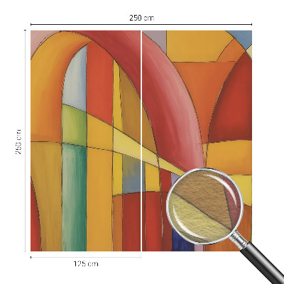 Fotomural decorativo para cabecero de cama con diseño de formas de energía