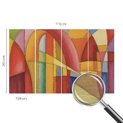 Fotomural decorativo para cabecero de cama con diseño de formas de energía