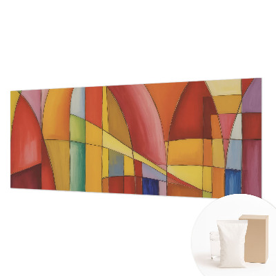 Fotomural decorativo para cabecero de cama con diseño de formas de energía