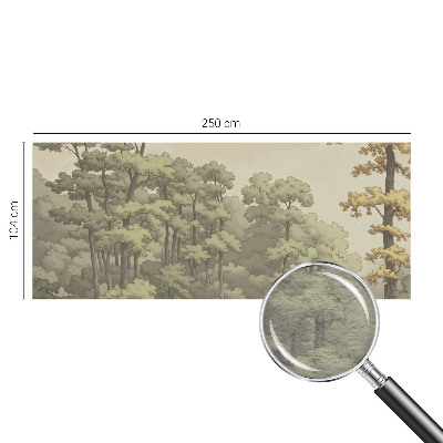 Mural decorativo con diseño 'Idilio forestal'