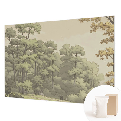 Mural decorativo con diseño 'Idilio forestal'
