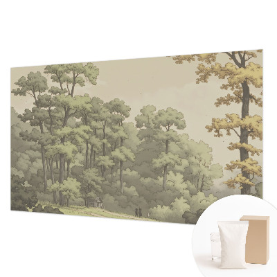 Mural decorativo con diseño 'Idilio forestal'