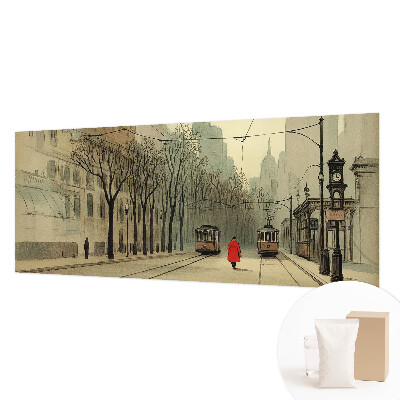Papel mural con patrón decorativo con diseño «Simetría urbana»