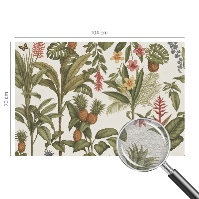 Mural de pared con estampado hermoso con motivo de naturaleza exótica