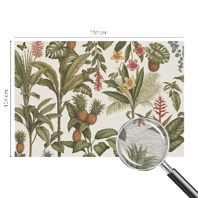 Mural de pared con estampado hermoso con motivo de naturaleza exótica