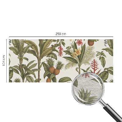 Mural de pared con estampado hermoso con motivo de naturaleza exótica