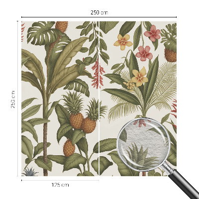 Mural de pared con estampado hermoso con motivo de naturaleza exótica