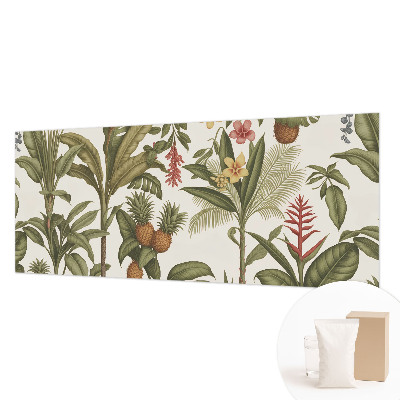 Mural de pared con estampado hermoso con motivo de naturaleza exótica